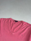Tommy Hilfiger Classic V-Neck Knit Sweater – Pink (S)