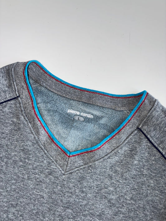 Pierre Cardin Fleece Lined V-Neck Sweatshirt (S/M)
