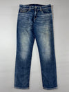 True Religion Flap Pocket Faded Straight Jeans (W:34) (L:43)