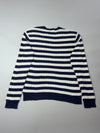 Polo Ralph Lauren Striped Ribbed Crewneck Sweater  Navy & White (L)