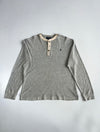 Polo Ralph Lauren | Grey Waffle Knit Thermal Henley (XL)