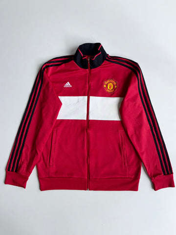Adidas Manchester United Track Jacket  Red/Black (Official) |(L)