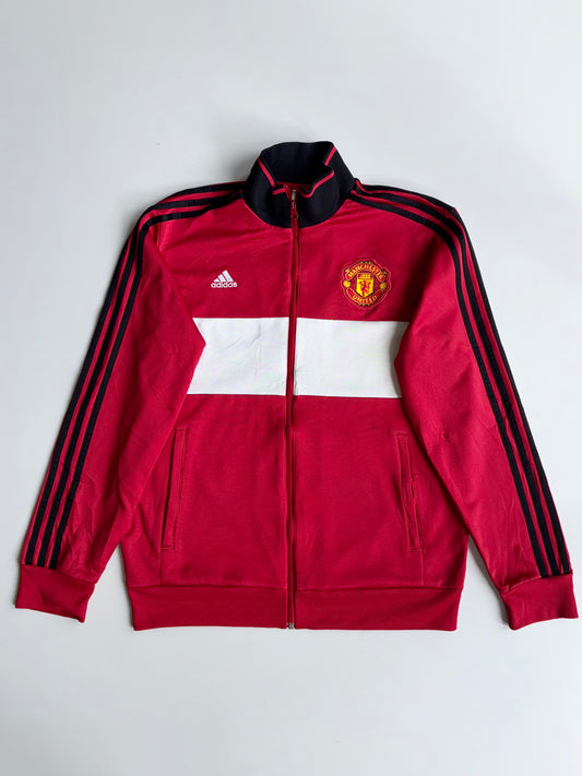 Adidas Manchester United Track Jacket  Red/Black (Official) |(L)