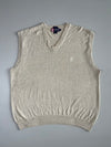 Chaps Ralph Lauren Oatmeal Sweater Vest (XL)