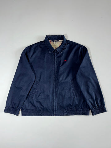 Burberry London Navy Harrington Jacket (Nova Check Lining) (XL/2XL)