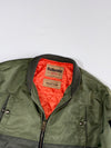Authentic Feltics MA-1 Flight Bomber Jacket – Olive/Orange Quilted Lining (L)
