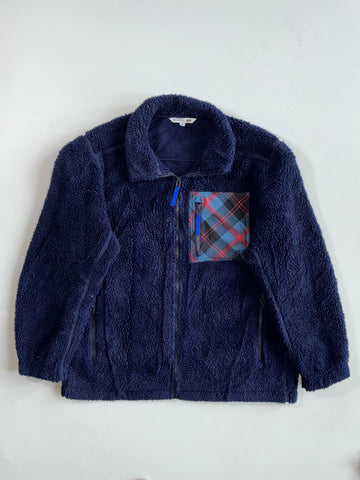 JW Anderson x Uniqlo Sherpa Fleece Jacket Tartan Pocket (Xl)