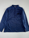 Mount Class Navy Textured Half-Zip Fleece Pullover (L)