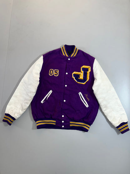 !                                                                                            Super Premium Varsity Jacket Leather Sleeves (XL) (RARE)