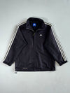Vintage Adidas Adi Dassler Black 3-Stripe Padded Track Jacket (XL)