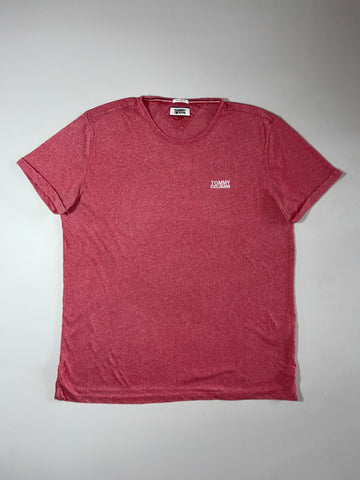 Tommy Jeans Regular Fit Maroon Heather V-Neck T-Shirt (2Xl)