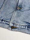 Vintage Back To Basics Biker Patch Denim Vest – Kaiserslautern – Light Wash (2XL)