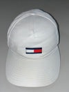 Vintage Tommy Hilfiger White Flag Logo Baseball Cap (Adjustable)