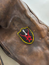 Vintage R.B.C Distressed Leather Racing Patch Motorcycle Jacket(Xl)