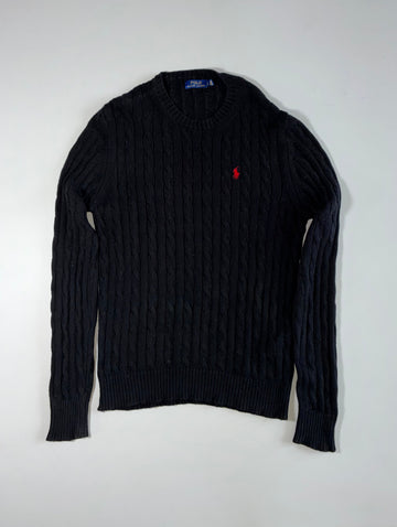 Polo Ralph Lauren Cable Knit Cotton Crewneck Sweater – (L)