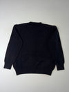 Ami Paris Black Crewneck Sweater with Red Heart Logo (M/L)