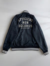Athletix West | Black Varsity Bomber Jacket (L)