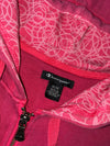 Champion Magenta Pink Full-Zip Hoodie – Printed Hood Lining & Reflective Logo | (S)