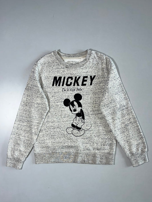 Disney Mickey Mouse Graphic Sweatshirt Grey Melange (S)