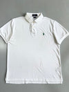 Polo by Ralph Lauren | White Pique Custom Slim Fit Polo (XL)