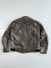 Rider-Tec Distressed Leather Racing Moto Jacket(Xl)