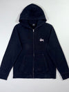 Stüssy Basic Zip Hoodie Black Made in USA (S)