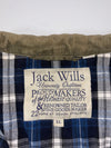 Jack Wills Olive Quilted Field Jacket with Corduroy Collar & Flannel Lining (XL)