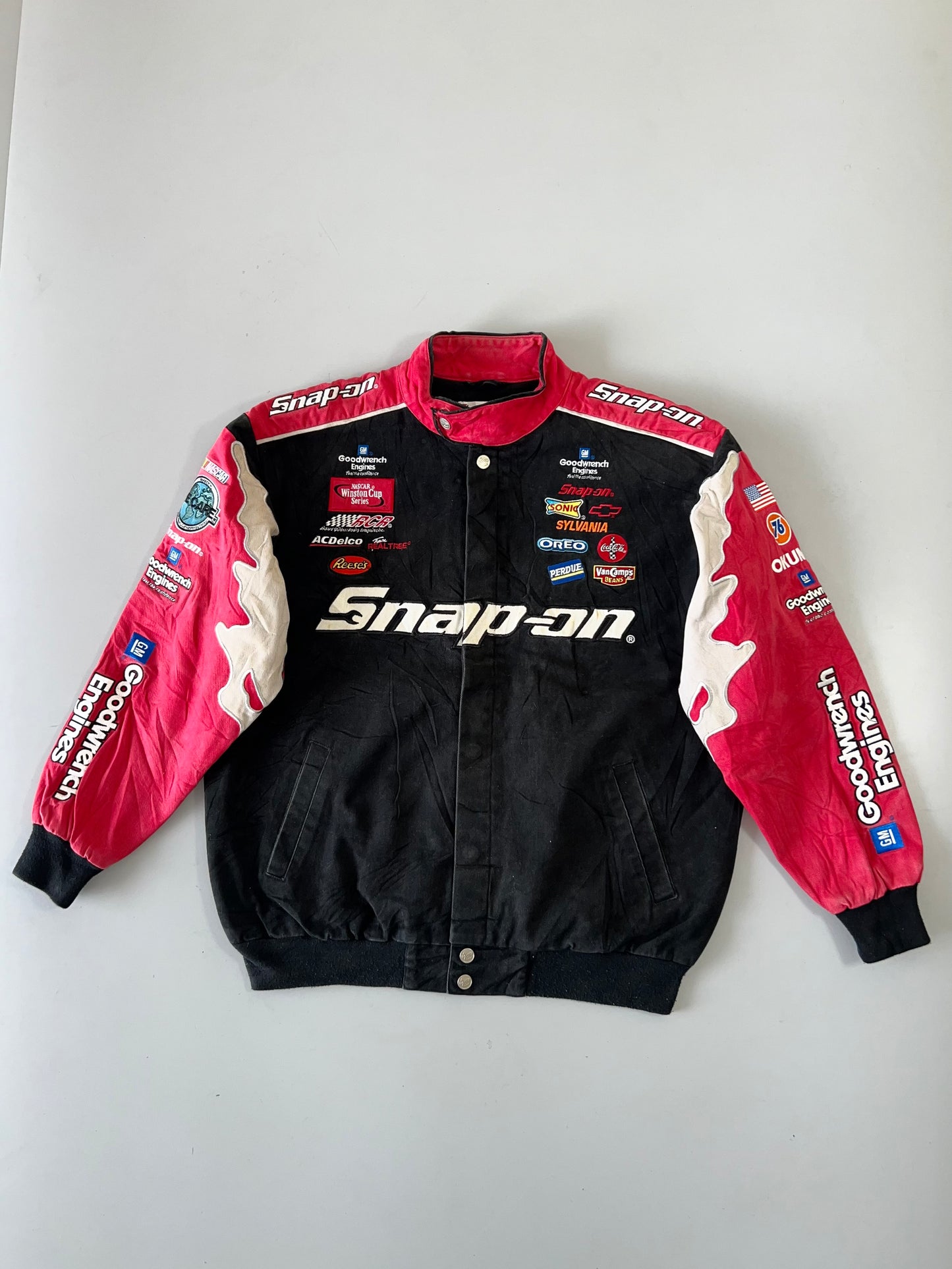 !                                                                                                                                                                                                  Vintage Kevin Harvick Snap On Racing Jacket (RARE FIND) (XL)