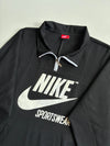Vintage Nike Sportswear Black Half Zip Graphic Sweatshirt (M)