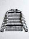 Lacoste Grey Striped Wool Knit Sweater (XXS)