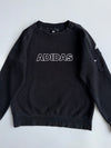 Adidas Black Embroidered Logo Crewneck Sweatshirt (L)
