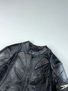 Joe Rocket Black Perforated Leather Motorcycle Racing Jacket (L)
