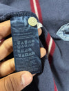 Tommy Hilfiger Navy Striped Rugby Polo – Chambray Collar, “5” Patch (XL)