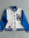 LA DODGERS Majestic Cooperstown Satin Varsity Jacket (L)