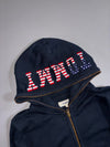 Tommy Hilfiger Navy Flag Logo Full Zip Hoodie (S)