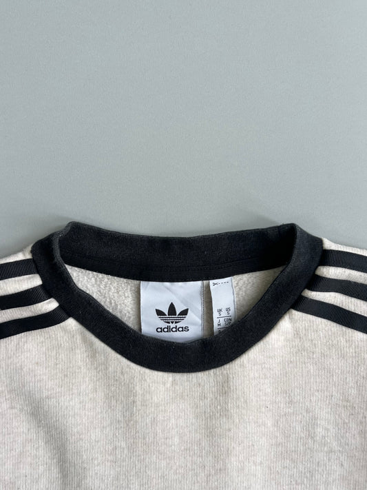 Adidas Originals | 3-Stripe Block Logo Crewneck Sweatshirt (S/M)