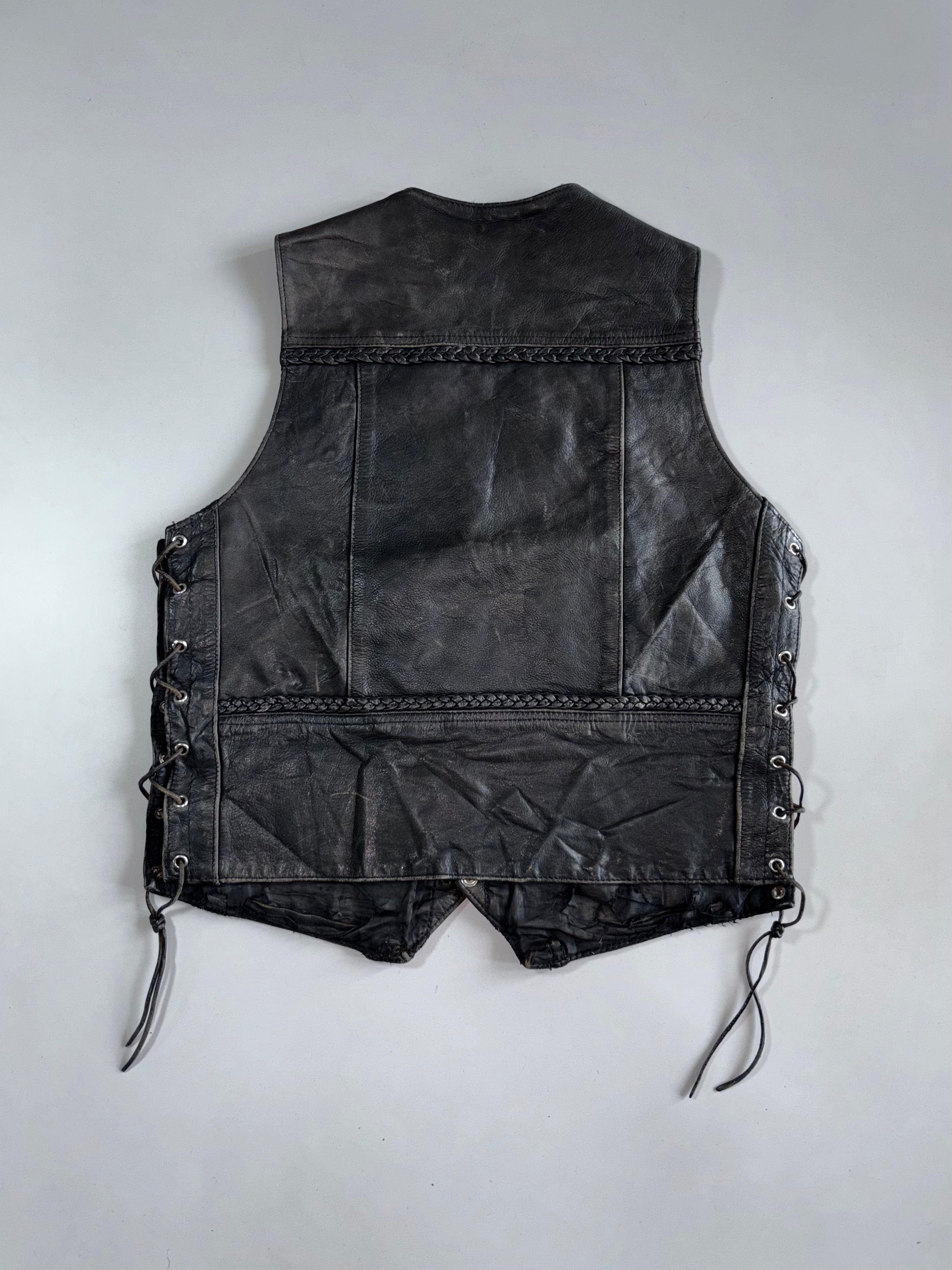 Vintage Screaming Eagle Premium Original Leather Vest (M) – Drip