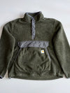 Carhartt | Sherpa Fleece Snap-Front Pullover | Olive Green (L)