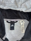 Adidas Colorblock Linear Logo Zip Hoodie – Grey/Black (M)