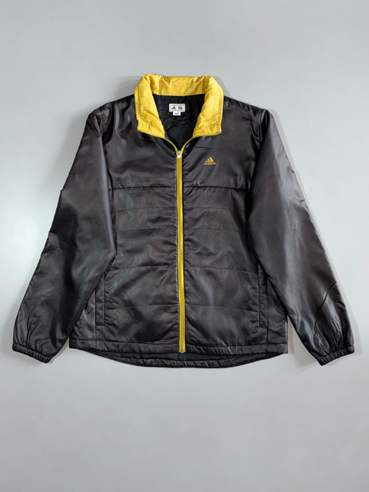 Adidas | ClimaProof Puffer Zip Jacket | Black Yellow (S)