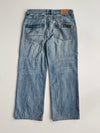 Metro Jeans Vintage Washed Blue Denim Jeans (W:34, L:39 )