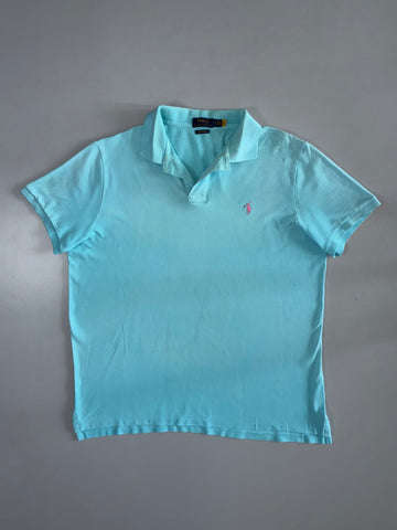 Polo Ralph Lauren Custom Slim Fit Polo – Aqua (XL)
