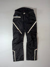 Ozone Black Motorcycle Riding Pants – Reflective Panels Knee Padded (W:36) (L:46)