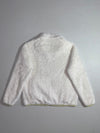 Blackyak | Cream White Fluffy Sherpa Fleece Zip-Up Jacket (S)