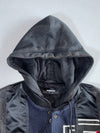 Diesel Hooded Varsity Jacket w/ Leather Sleeves (L/Xl)