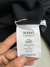 AMI Paris Ami de Coeur Black Knit Cardigan (XL)