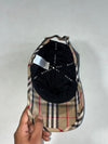 Burberry TB Monogram Vintage Check Black Baseball Cap – Made in Portugal (Adjustable)