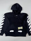 Off-White Virgil Abloh Diagonal Stripe Spray Hoodie Black Men’s (3XL/4Xl)