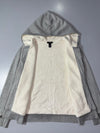 GAP Sherpa-Lined Zip-Up Hoodie – Heather Grey (M)
