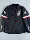 Honda Motorcycle Racing Jacket – Black/Red/White (M)